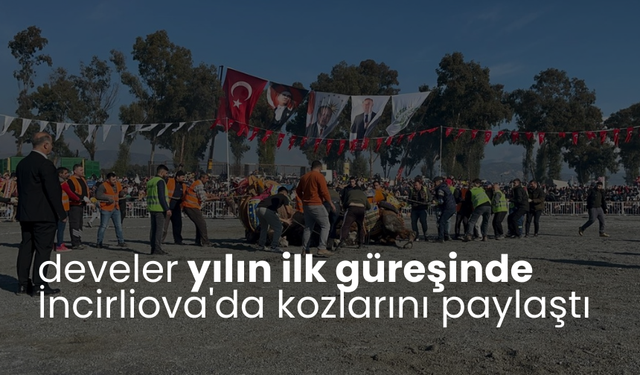 Develer yılın ilk güreşinde İncirliova'da kozlarını paylaştı