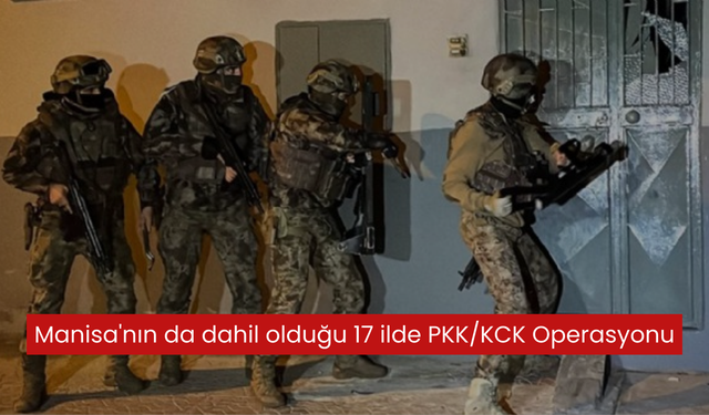 Aralarında Manisa'nın da olduğu GÜRZ-36 operasyonlarında 65 şüpheli terör örgütü mensubu yakalandı