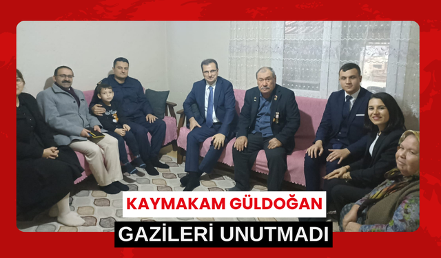 Salihli Kaymakamı Güldoğan, Kıbrıs gazilerini evinde ziyaret etti