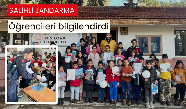 Salihli Jandarma, öğrencileri bilgilendirdi