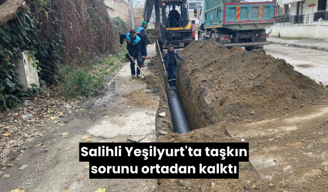 Zeyrek ‘Salihli’nin Yeşilyurt Mahallesi’nde taşkın sorununu ortadan kaldırdık’