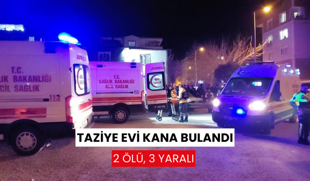 Taziye evine silahlı saldırı: 2 ölü, 3 yaralı