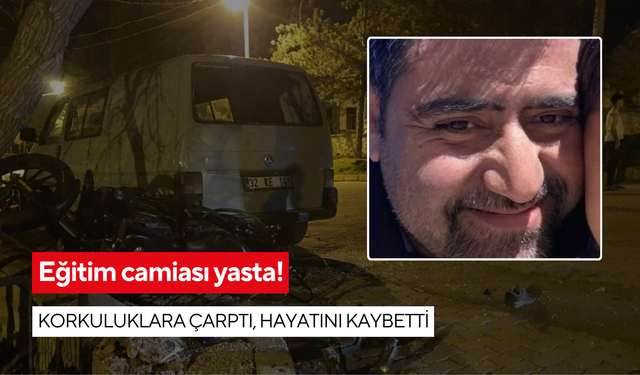 Demir korkuluklara çarptı, park halindeki aracın içine düştü: Talihsiz öğretmen hayatını kaybetti