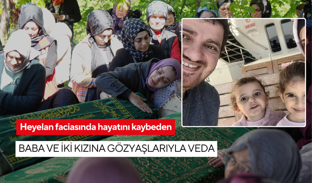 Anne ambulansla geldi, gözyaşları sel oldu: Kaya ailesi son yolculuğuna uğurlandı