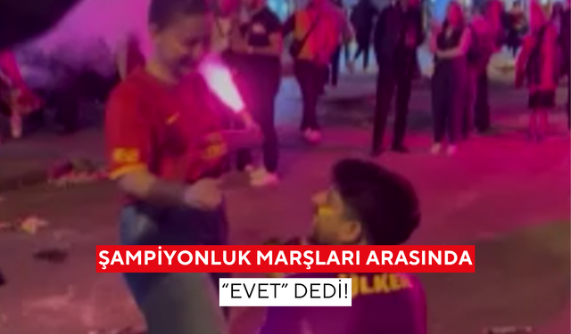 Futbol aşkı evlilikle taçlandı: Şampiyonluk kutlamasında sürpriz teklif!