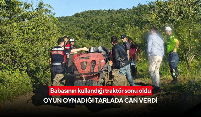 Geri manervada fark etmedi: Traktör kızının üzerinden geçti, baba gözyaşlarına boğuldu