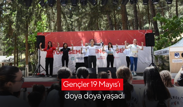 Manisa’da gençler 19 Mayıs’ı doya doya yaşadı