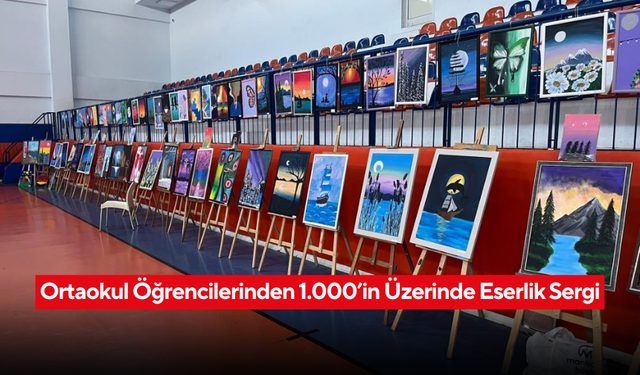 Şehit Ömer Halisdemir Ortaokulu’ndan Görsel Ziyafet... Resim ve Tasarım Sergisi Açıldı