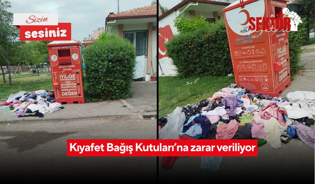 Kıyafet Bağış Kutuları’na zarar veriliyor