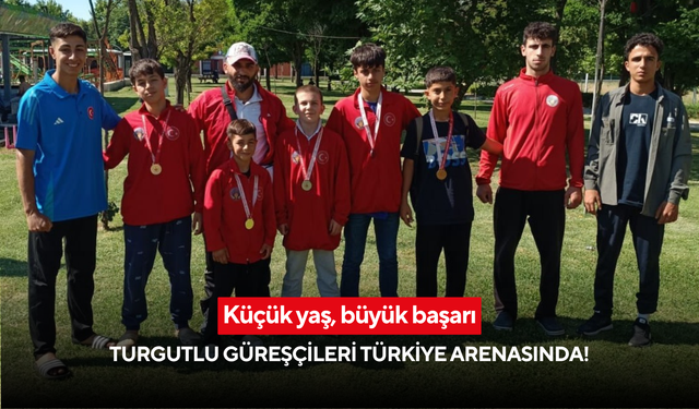 Küçük yaş, büyük başarı: Turgutlu güreşçileri Türkiye arenasında!