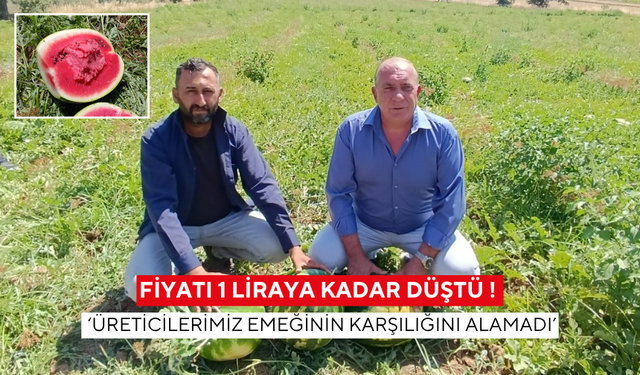 Fiyatı 1 liraya kadar düştü ! Salihli’de karpuz üreticisini üzen fiyat…  Yalvaç ‘Üreticilerimiz emeğinin karşılığını alamadı’