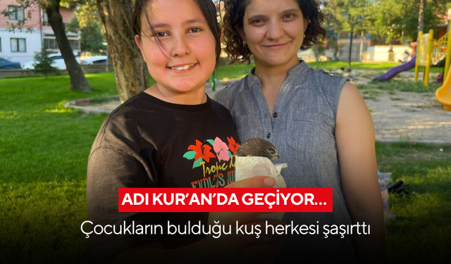 Adı Kur’an’da geçiyor… Çocukların bulduğu kuş herkesi şaşırttı