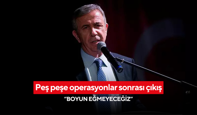 Peş peşe operasyonlar sonrası Mansur Yavaş'tan ilk açıklama! ‘Bu kirli düzen sadece muhalefeti mi hedef alıyor?’