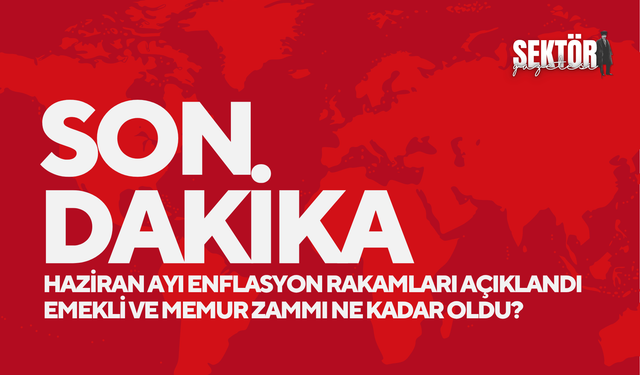 Son dakika! Milyonları ilgilendiren rakamlar... Haziran ayı enflasyon rakamları açıklandı! Emekli ve memur zammı ne kadar oldu?