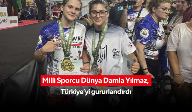 İsmine yakışır başarı! Alaşehir’in gururu Dünya Damla Yılmaz, Dünya 2’ncisi oldu...