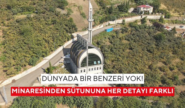 Minaresinden sütununa her detayı farklı... Camiyi gören hayran kalıyor