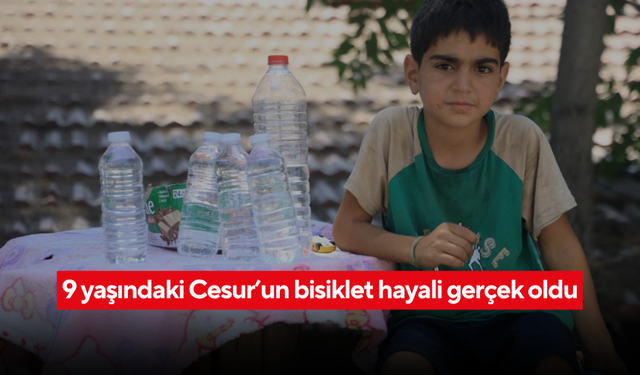 Küçük Cesur’un azmi yürekleri ısıttı! Artık hayalindeki bisikleti var