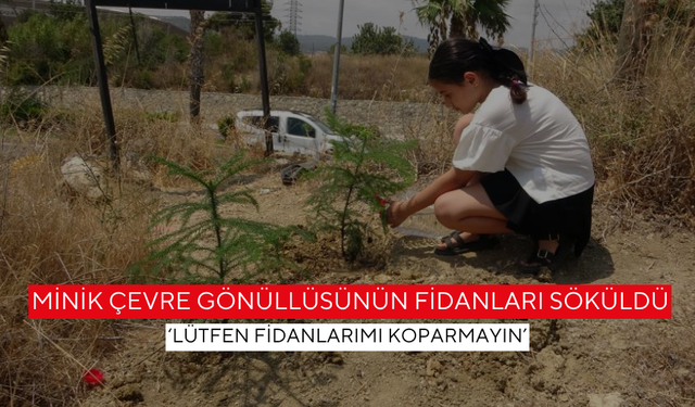 10 yaşındaki Elif Sena’nın 'Takipçim kadar fidan' hayali hüsrana uğradı
