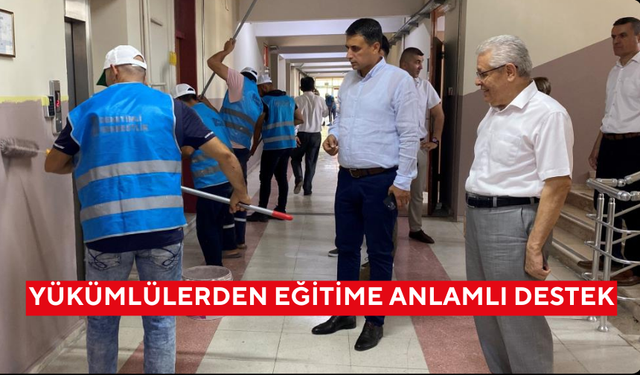 Manisa'da yükümlülerden eğitime anlamlı destek