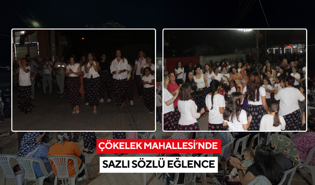 Salihli’nin Çökelek Mahallesi, bağ bozumu şenliğinde eğlendi