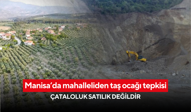 Manisa’da zeytinliklerin yanına taş ocağı planı mahalleliyi ayağa kaldırdı
