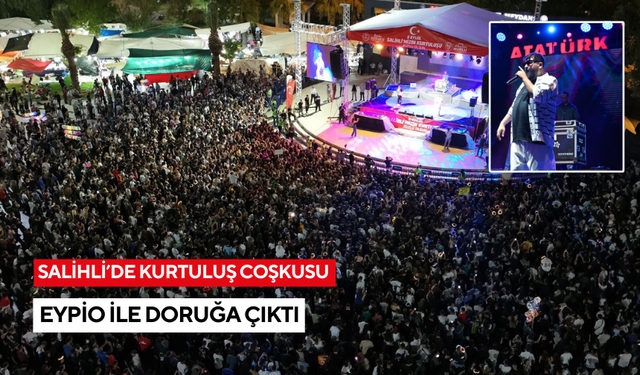 Salihli’de rap rüzgarı esti: Eypio konserine yoğun İlgi