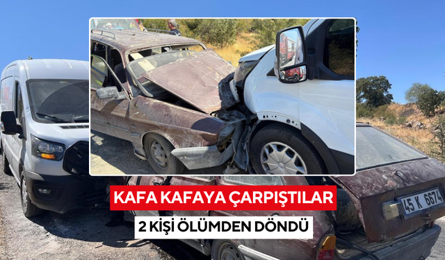 Otomobil ile transit kafa kafaya çarpıştı: 2 yaralı