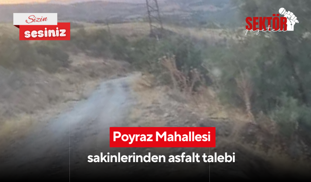Poyraz Mahallesi sakinlerinden asfalt talebi