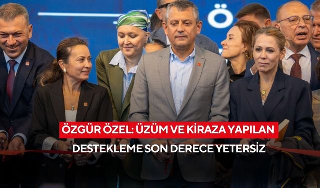 Özgür Özel Manisa’dan seslendi: Üzüm ve kiraza yapılan destekleme son derece yetersiz