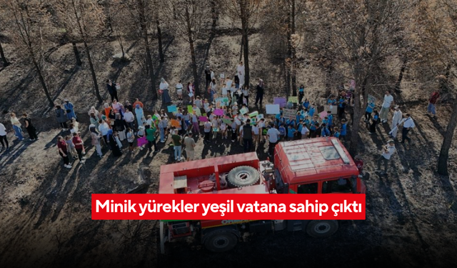 İlkokul öğrencileri yangın bölgelerini gezdi, doğa bilinci kazandı