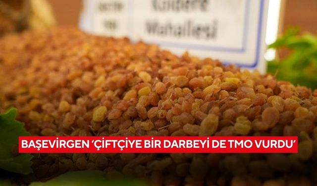 Başevirgen ‘Çiftçiye bir darbeyi de TMO vurdu’