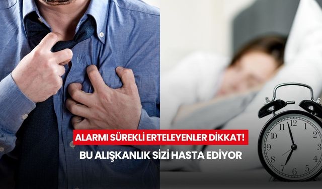 Sabahları bu hatayı yapmayın! Ertelediğiniz her alarm kalp krizi riskini artırıyor