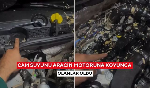 “Aklını peynir ekmekle mi yemiş?” Cam suyunu motora koyan sürücünün başına gelenler viral oldu