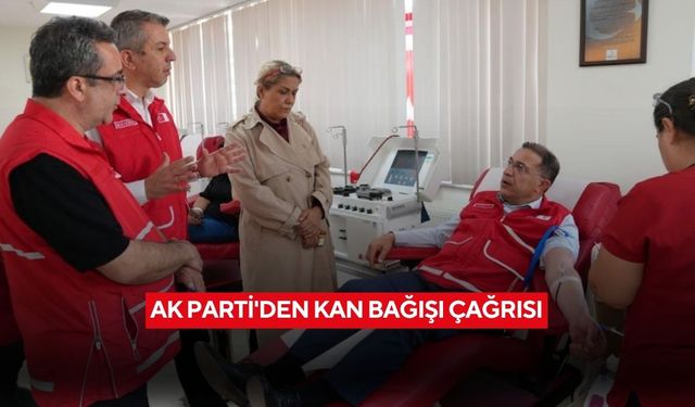 AK Parti'den kan bağışı çağrısı