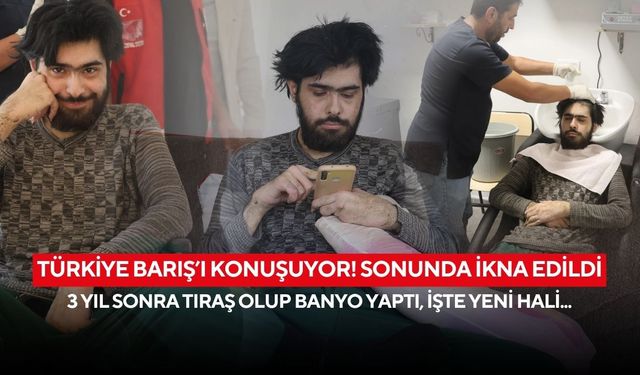 Deprem mağduru genç, 3 yıl sonra hayata ilk adımı attı! Hamam, tıraş ve ilk dışarı çıkış… İşte Barış’ın yeni hali