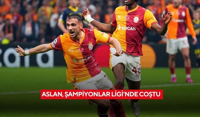Aslan, Şampiyonlar Ligi’nde coştu