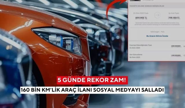 Sosyal medya bu araç ilanını konuşuyor: Fiyatı adeta uçtu, sebebi şaşırtıyor