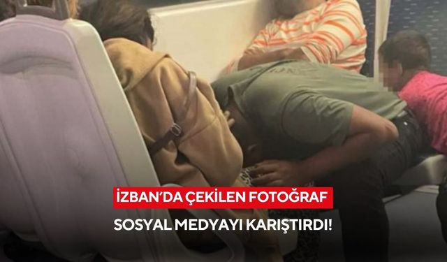 İzmir metrosunda şaşkına çeviren görüntü! O fotoğraf sosyal medyayı ikiye böldü