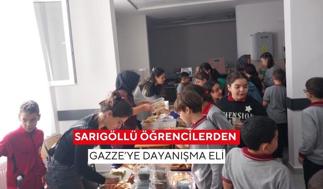 Sarıgöllü öğrencilerden Gazze’ye dayanışma eli