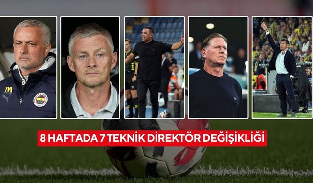 Süper Lig’de Teknik Direktör Kıyımı: 8 Haftada 7 Ayrılık!