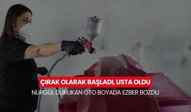 'Bir kadın isterse her şeyin üstesinden gelir'... 3 çocuk annesi kadın, oto boya ustalığıyla erkeklere taş çıkartıyor!