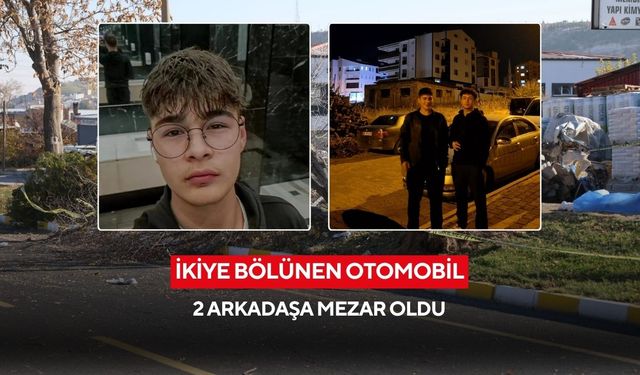 Direksiyon hakimiyetini kaybetti, araç ikiye bölündü: 2 genç öldü