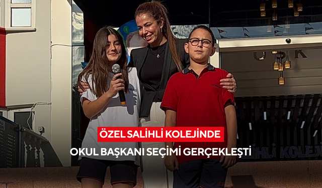 Özel Salihli Kolejinde Okul Başkanı seçimi gerçekleşti