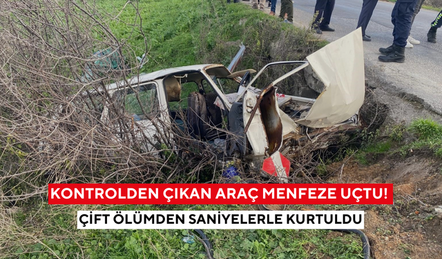 Manisa'da dehşet anları! Çift ölümden saniyelerle kurtuldu