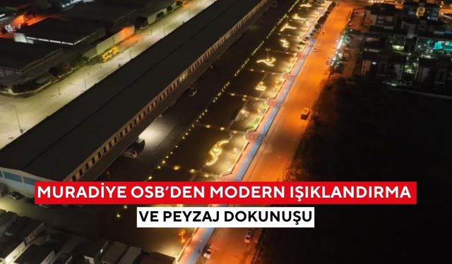 Muradiye OSB’den modern ışıklandırma ve peyzaj dokunuşu