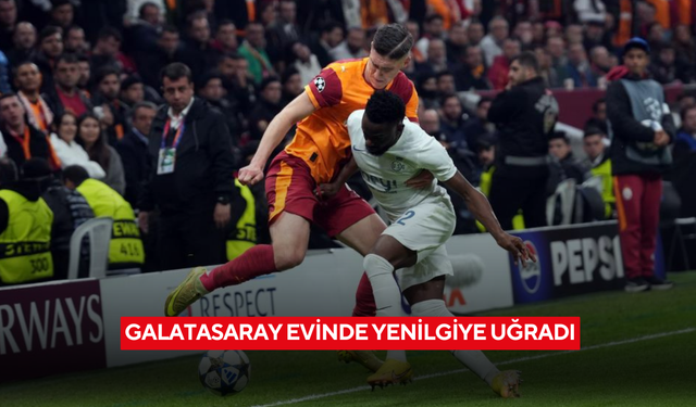 Galatasaray evinde yenilgiye uğradı
