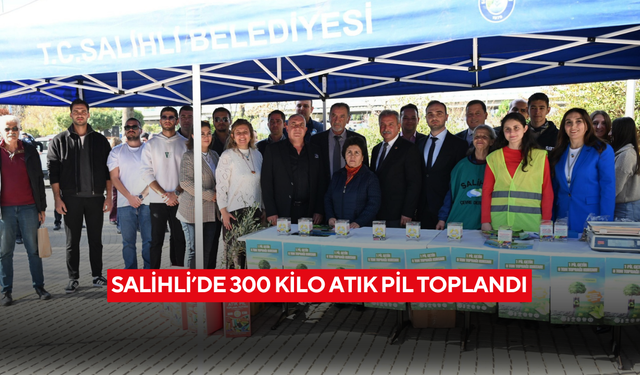 Salihli’de 300 kilo atık pil toplandı