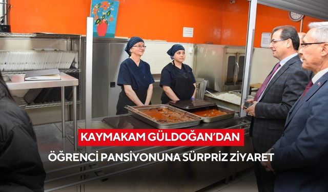 Salihli Kaymakamı Güldoğan, öğrencilerle yemekte bir araya geldi