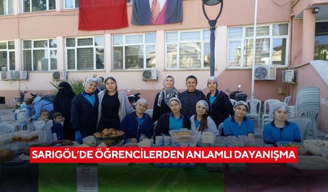 Sarıgöl’de öğrencilerden anlamlı dayanışma