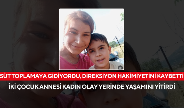 Sabahın erken saatinde süt toplamaya gidiyordu, direksiyon hakimiyetini kaybetti... | İki çocuk annesi genç kadın hayatını kaybetti...